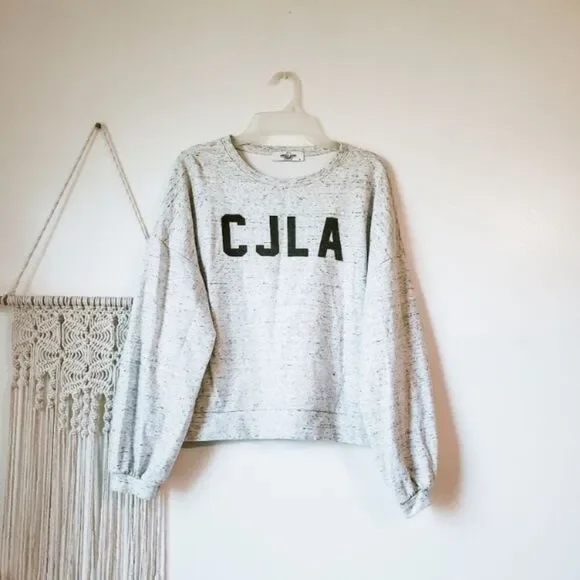 CJLA Heather Grey Pullover Sweatshirt Oversized
Size S - Picture 2 of 10